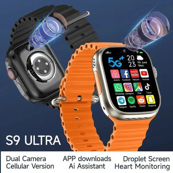 S9 Ultra 4G Dual Camera Watch - Watch Mart PK